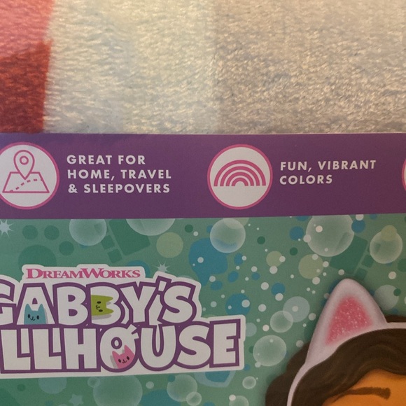 Gabby’s Dollhouse Kids Plush Blanket, Twin/Full Size, DreamWorks, 62”x90”. - Picture 9 of 12